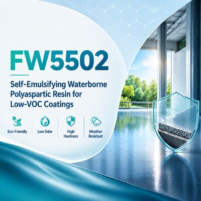 FW5502: Zelf-emulgerende watergedragen polyasparaginehars voor coatings met een laag VOC-gehalte